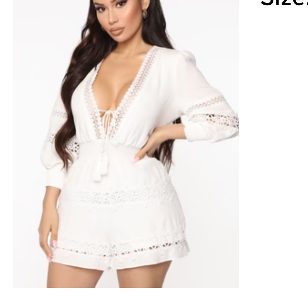 Pre-loved White Party Romper.